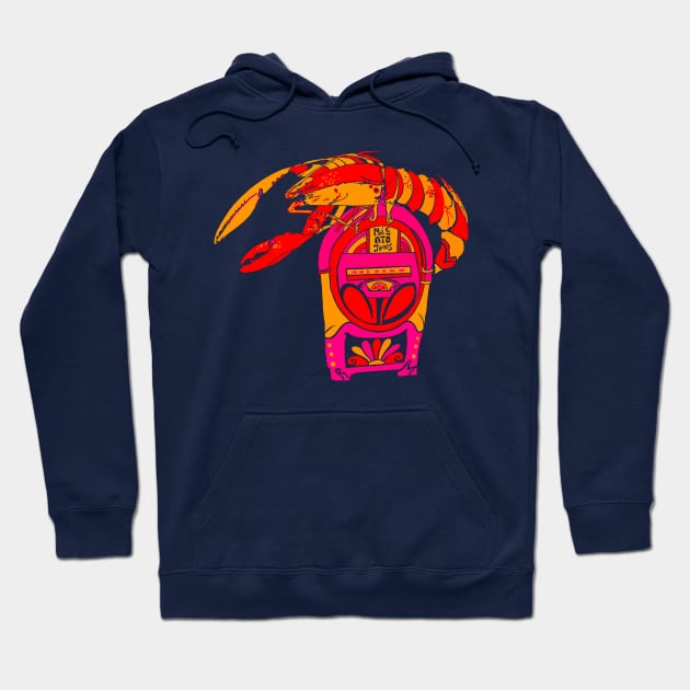 Rock Lobster Hoodie by masatojones